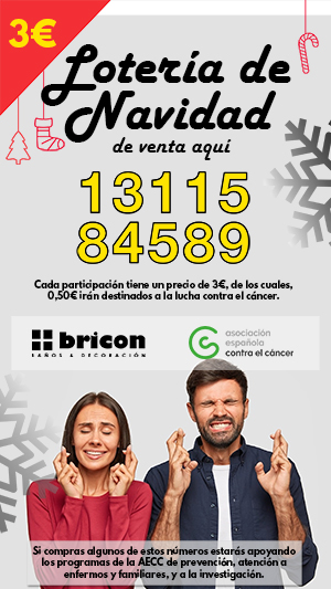Lotería de Navidad en BRICON Cáceres 2022