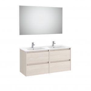 Mueble de baño Tenet con cuatro cajones color fresno nórdico