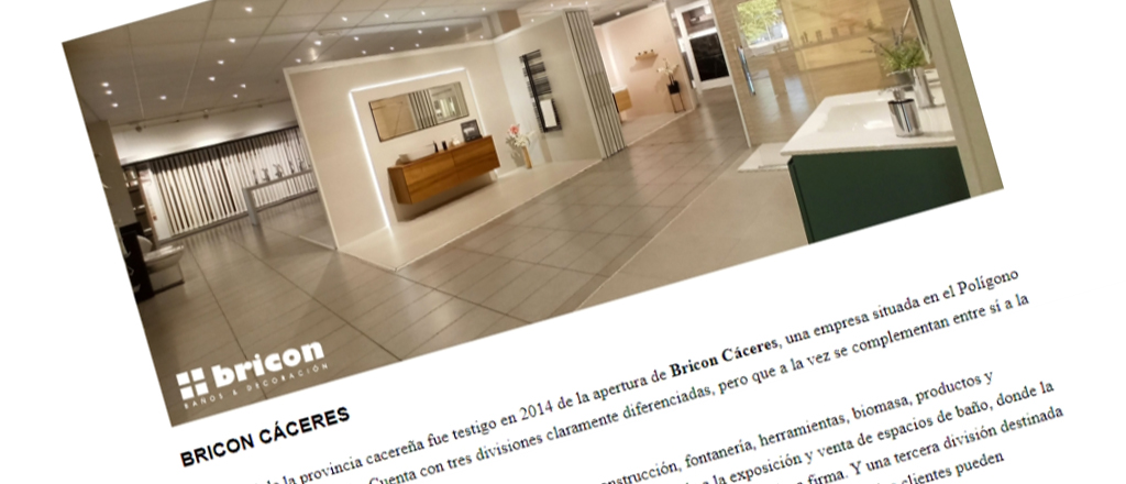 Bricon Cáceres en periódico Hoy